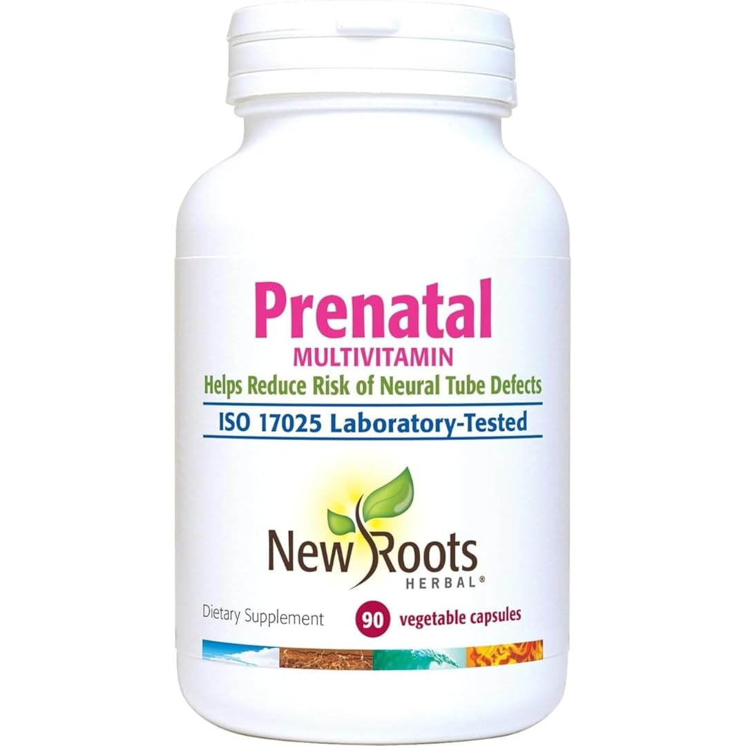 NEW ROOTS HERBAL Prenatal Multivitamin Capsules 90 Count