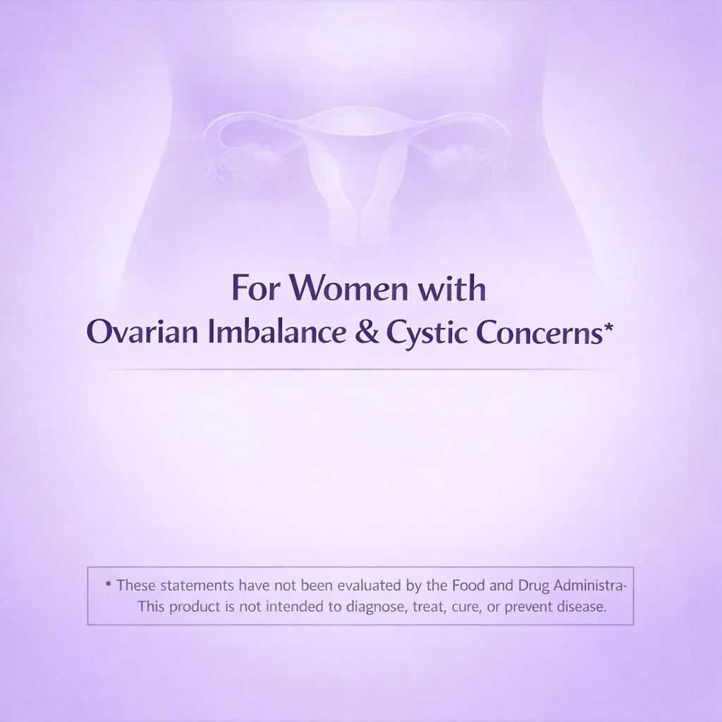 LIG Health Care Ovarian Health Natural Herbal Supplement for Women’s Hormone Balance with Honeysuckle Flower, 60 Tablets