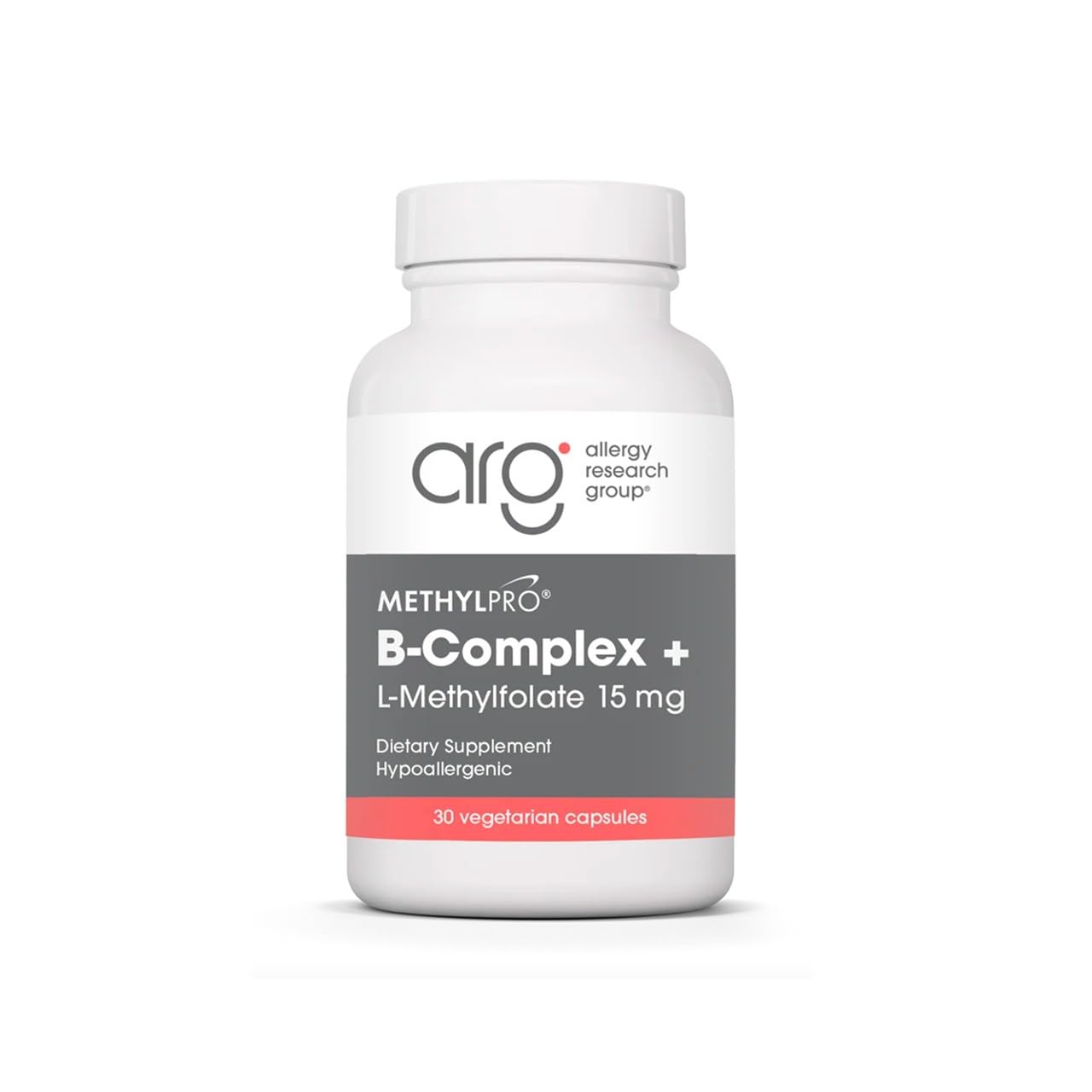 MethylPro B-Complex + L-Methylfolate 15 mg Capsules, 30 Count