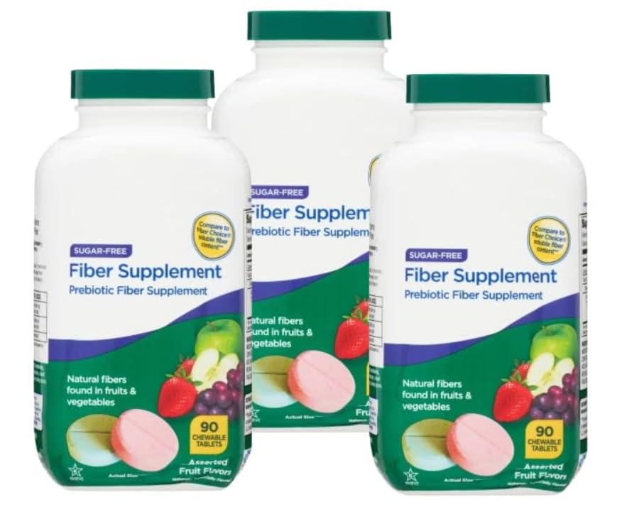 Generic Daily Fiber Supplement Chewable Tablets 90 Tablets