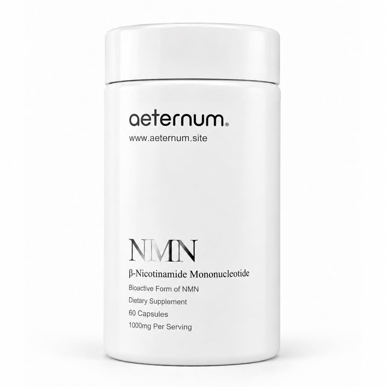 Aeternum NMN 1000mg per Serving Capsule, 60 Capsules