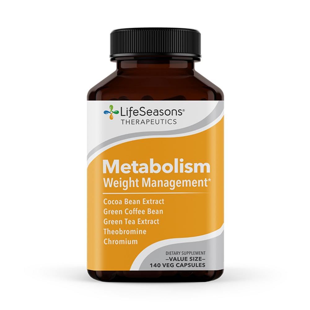 LifeSeasons Metabolism Weight Control & Energy Boosting Supplement Capsule 140 Count