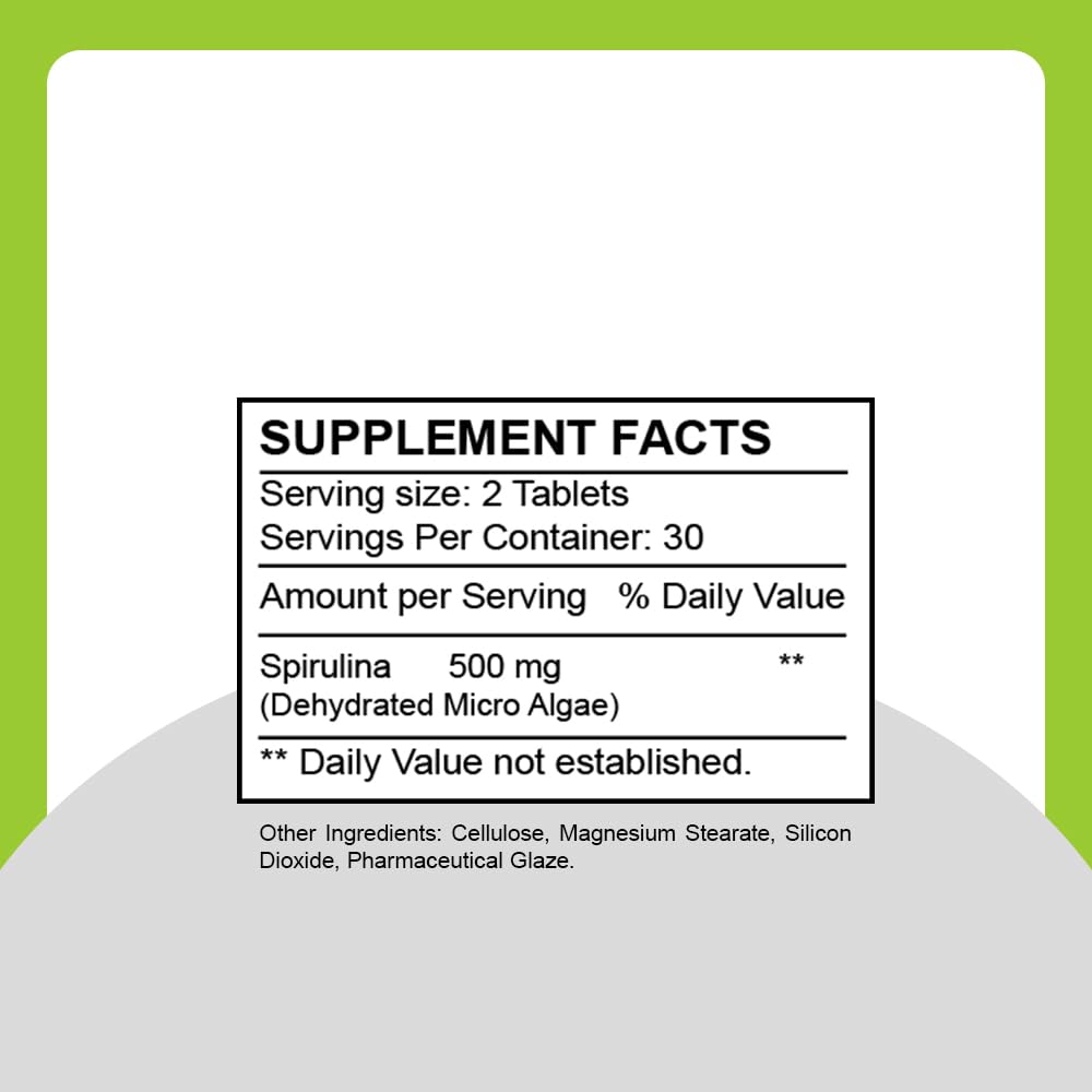 Sunshine Naturals Spirulina Tablet 60 Tablets