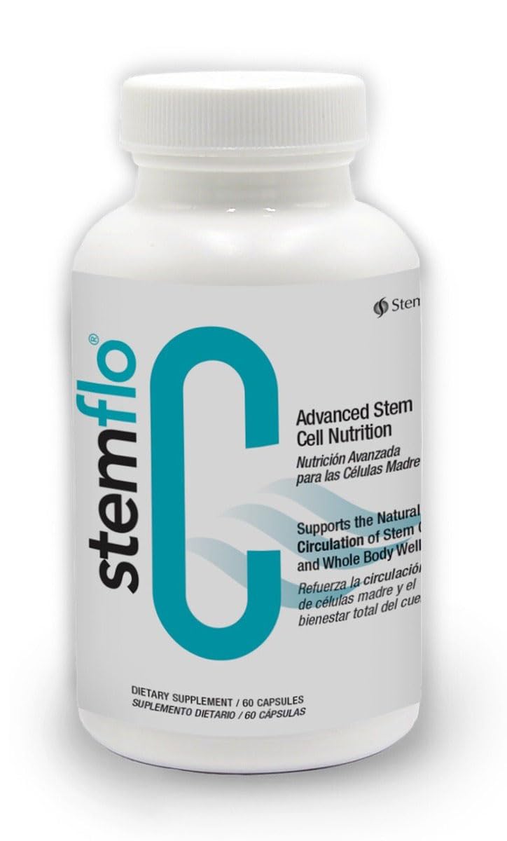StemFlo Trans-Resveratrol, Curcumin, and Super Antioxidants for Health, Longevity, and Vitality Capsule 1 Count