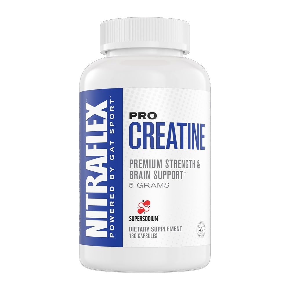 GAT SPORT Pro Creatine Capsules, 180 Capsules