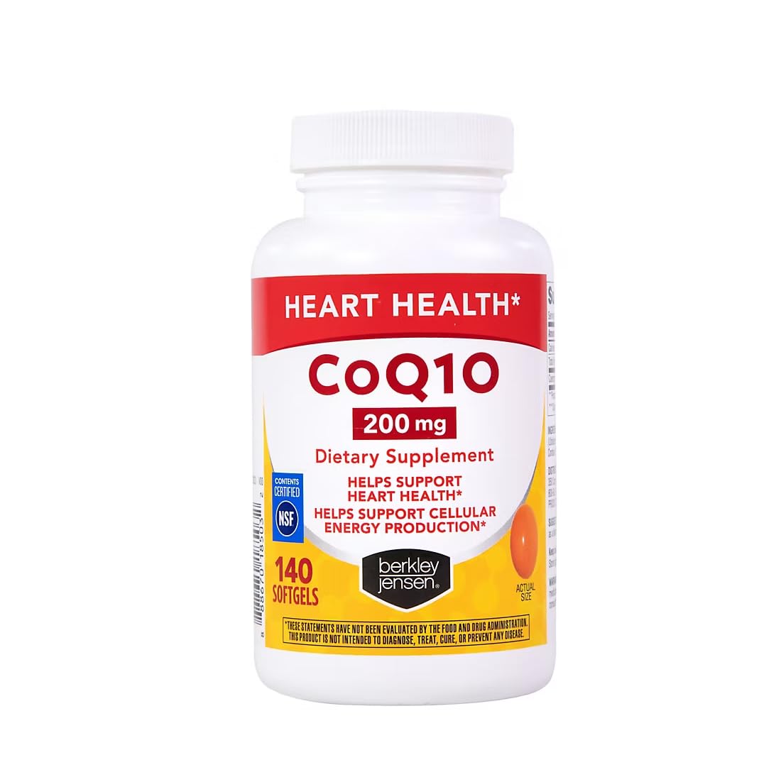 Berkley Jensen CoQ10 Softgels, 140 Count