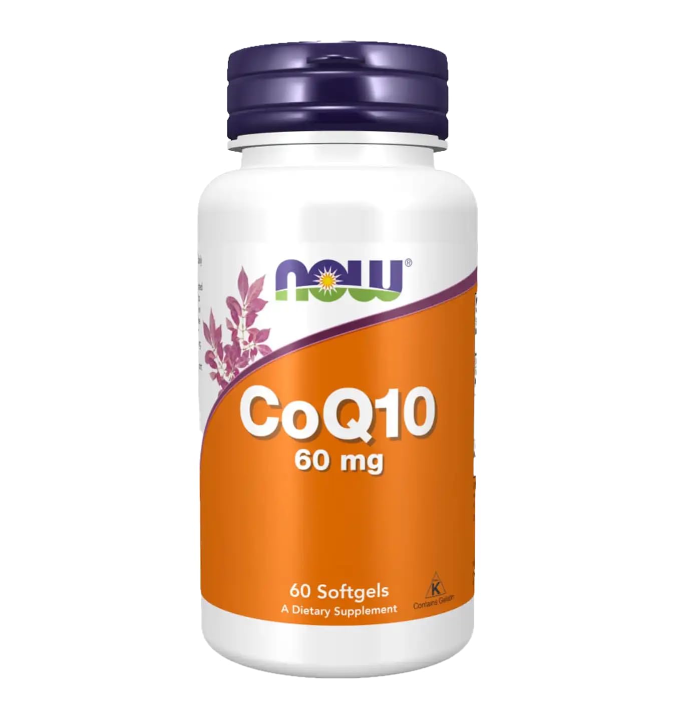 NOW Foods CoQ10 60 mg with Omega-3 Fish Oils Softgels, 60 Count