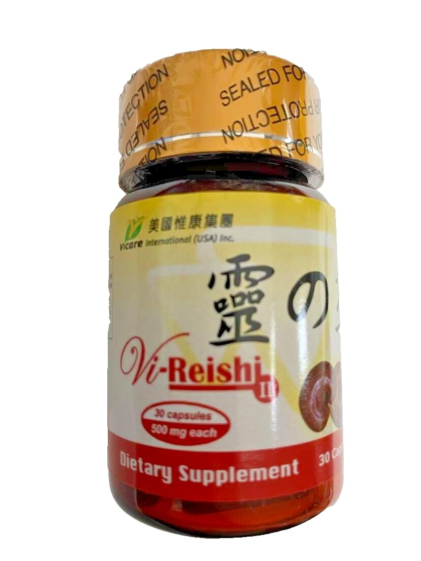 Vicare International (USA) Inc. Vi-Reishi Dietary Supplement Capsule, 30 Count