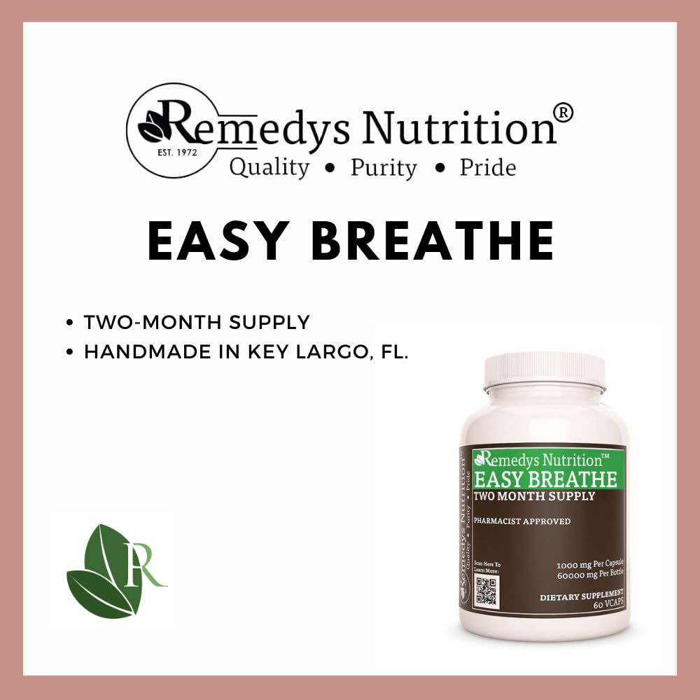Remedy’s Nutrition Easy Breathe Capsules 60 Count