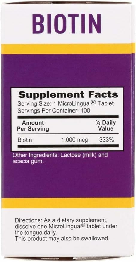 Superior Source Biotin 1000 mcg Quick-Dissolve MicroLingual Tablets, 200 Tablets