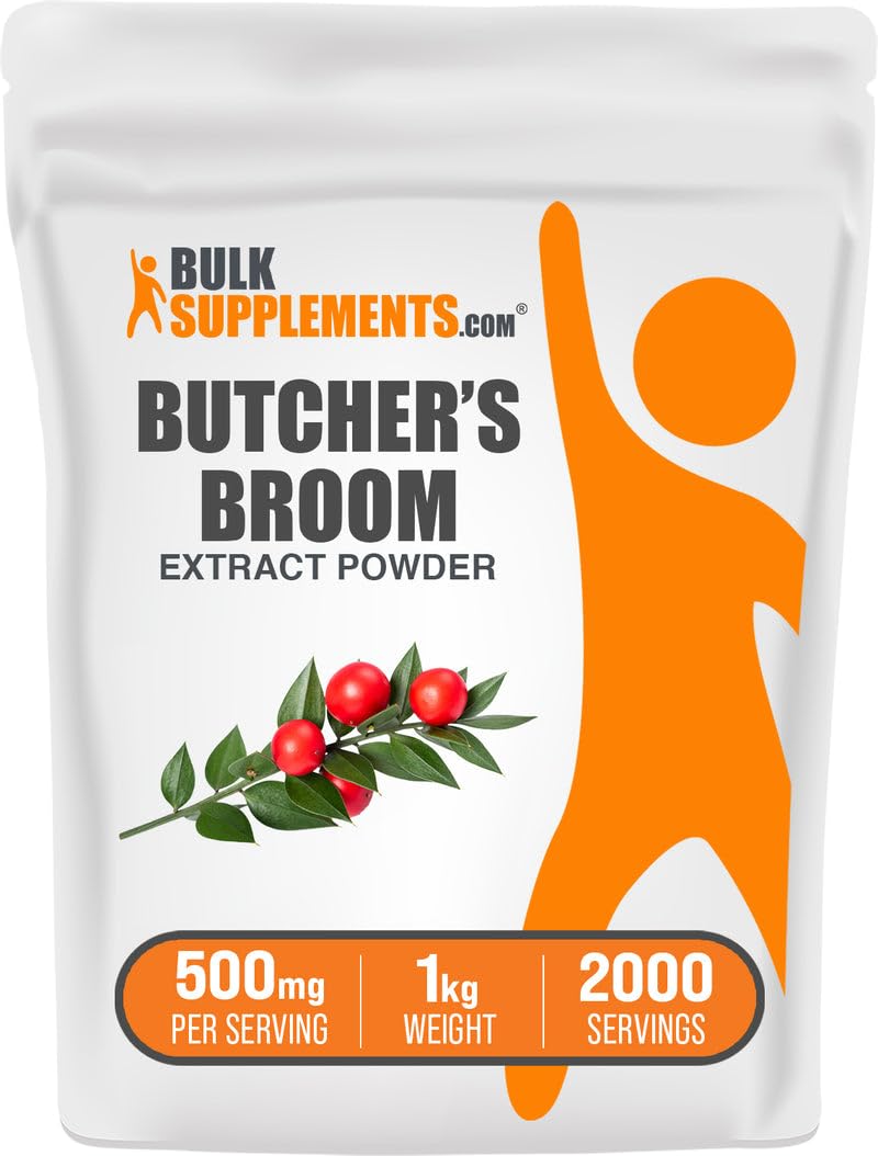 BulkSupplements Butcher's Broom Extract Powder 35.27 Ounce