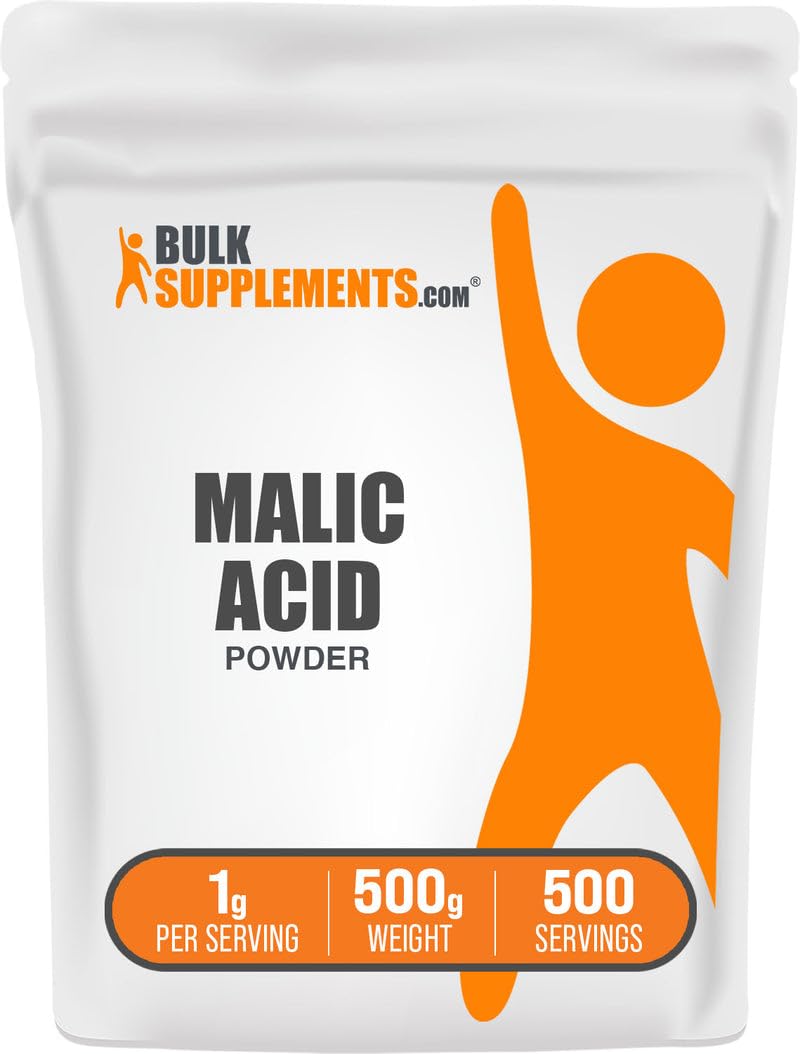 BulkSupplements Malic Acid Powder 500 g (1.1 lb)