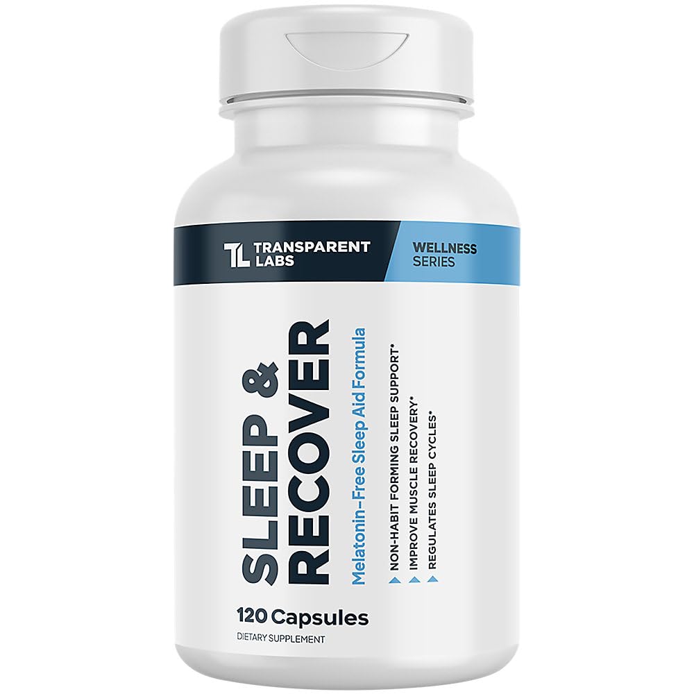 Transparent Labs Sleep & Recover a Melatonin Free, 120 Capsules