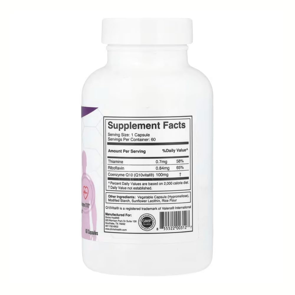 Divine Health Q10 Vital CoQ10 Capsule 1 Count