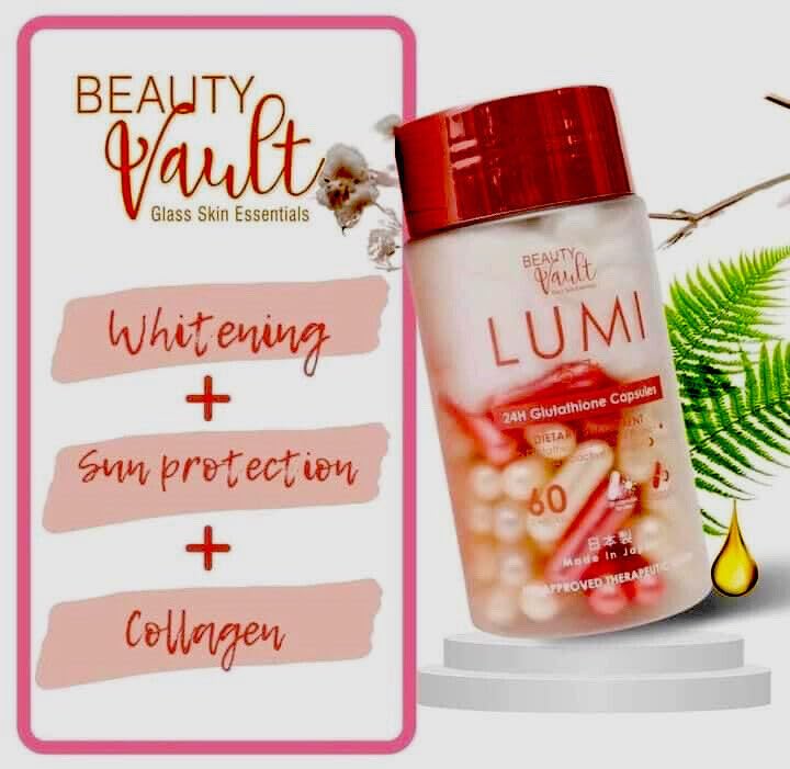 Beauty Vault LUMI 24H Glutathione Capsules 60 Count