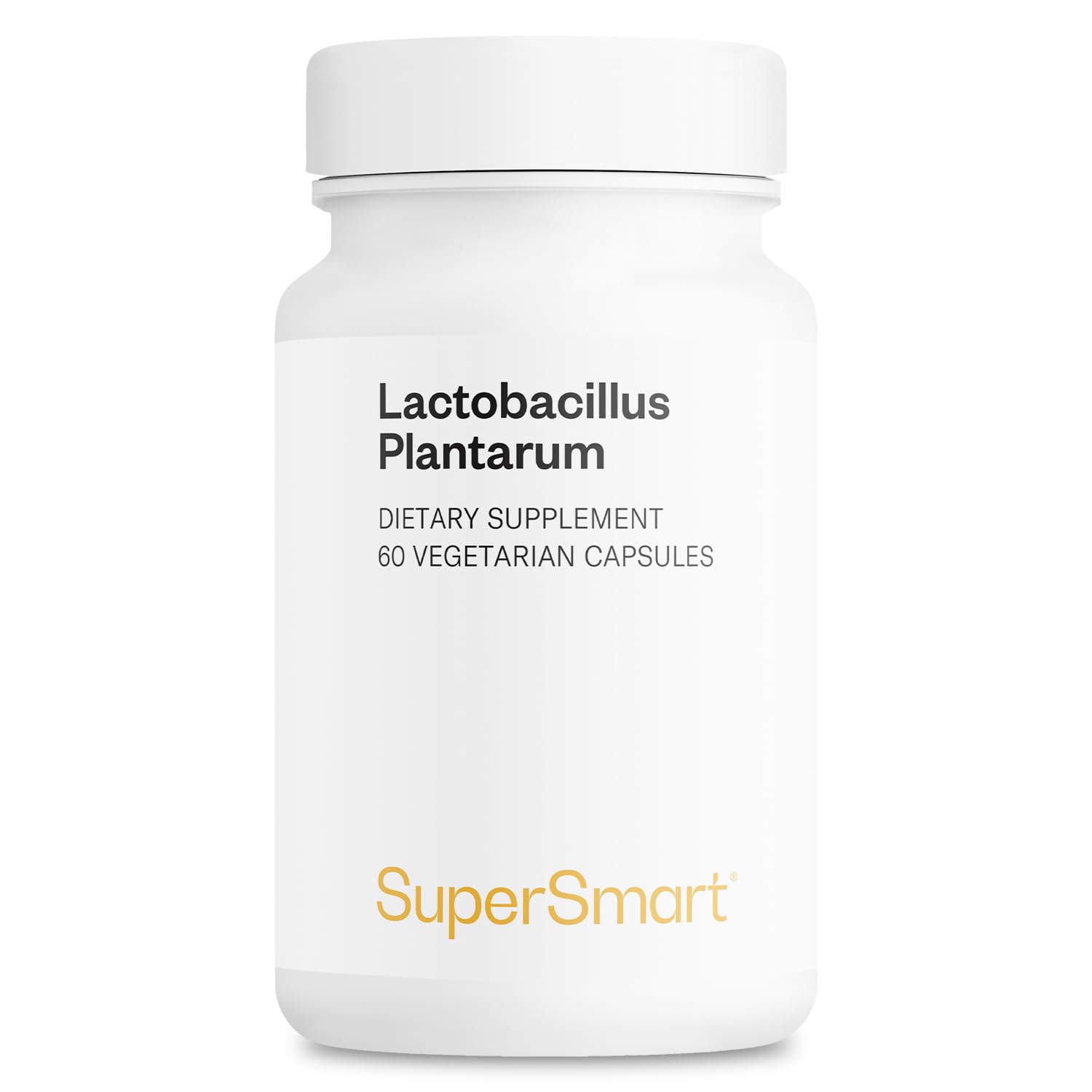 Supersmart Lactobacillus Plantarum PostBiotic 20 Billion CFU per Day (Immuno-LP20) Heat-Treated Probiotic Supplement 60 Vegetarian Capsules