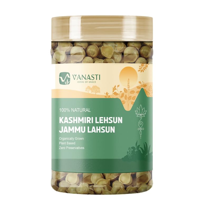 VANASTI Kashmiri Lehsun Snow Mountain Garlic Allium sativum Powder 3.52 Ounce