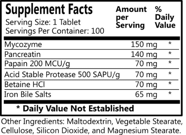 Daily Manufacturing Digestine Tablet 100 Count