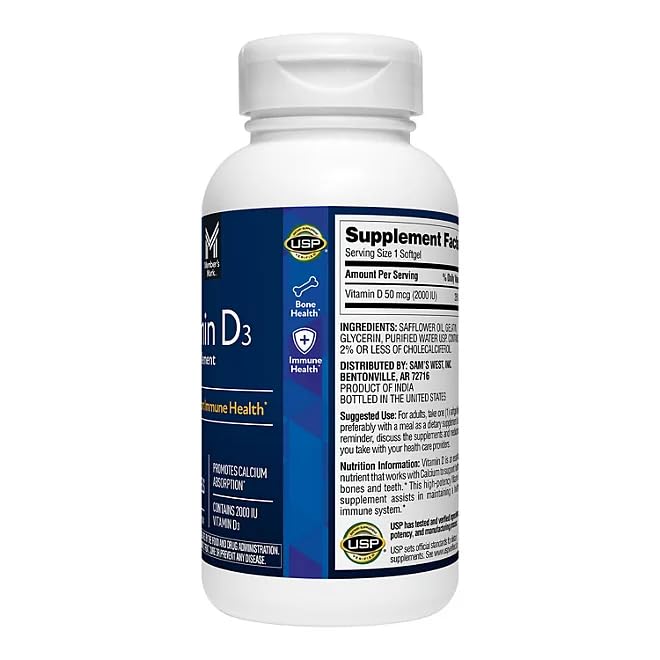 Generic Vitamin D3 Capsule, 400 Capsules