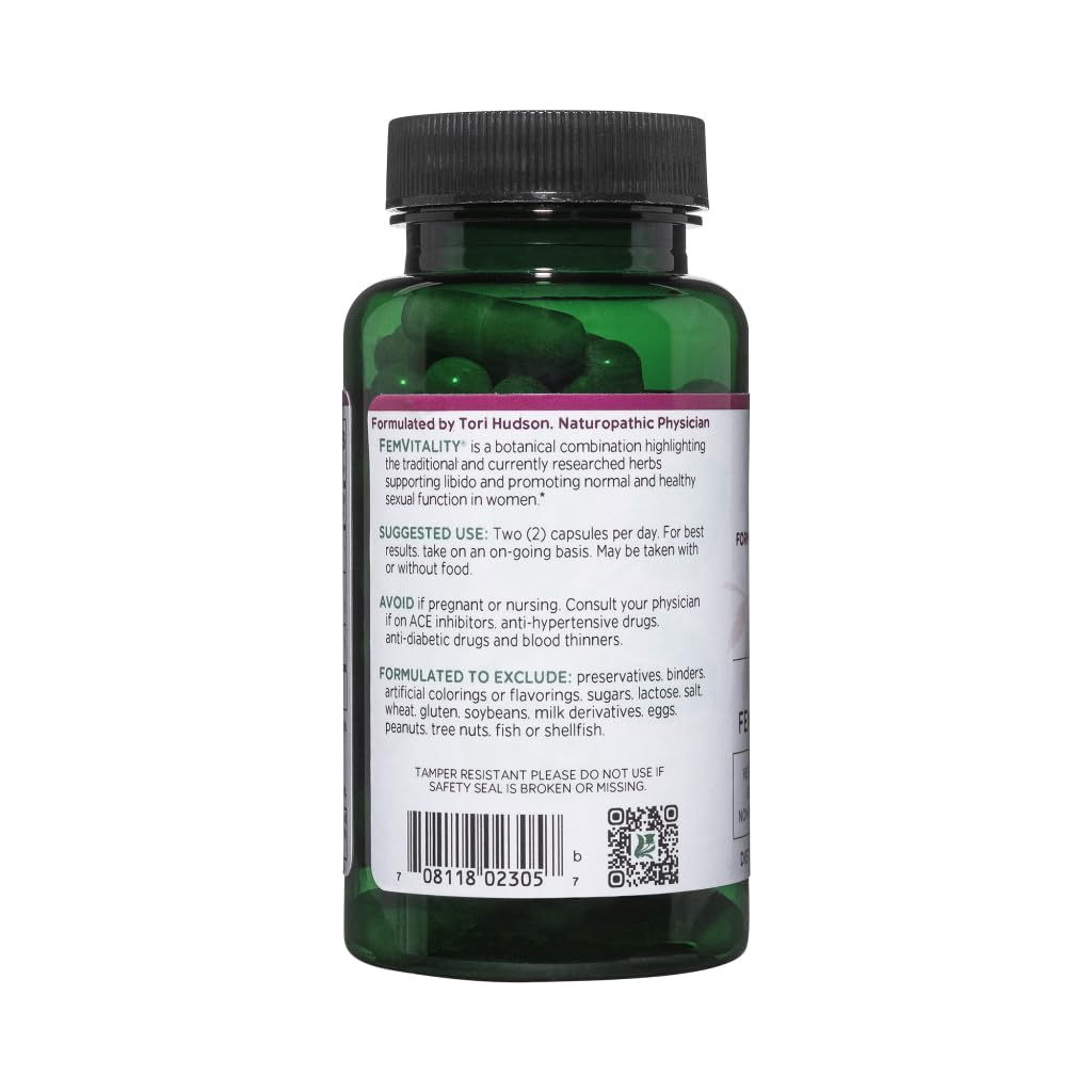Vitanica FemVitality Libido Supplement for Women Capsules, 60 Count