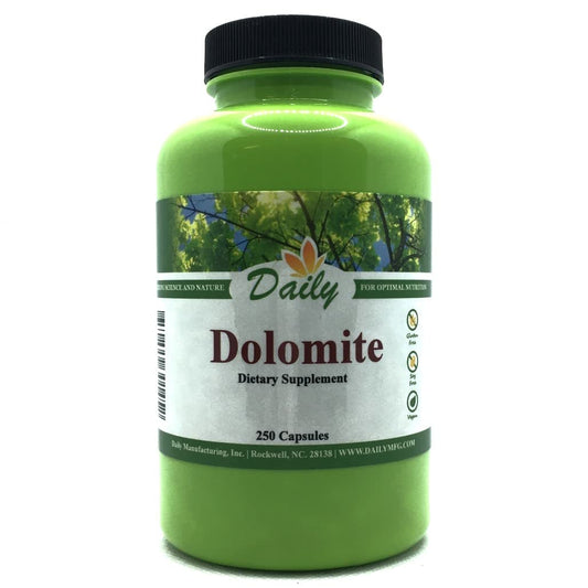 Daily Manufacturing Dolomite Capsules, 250 Count