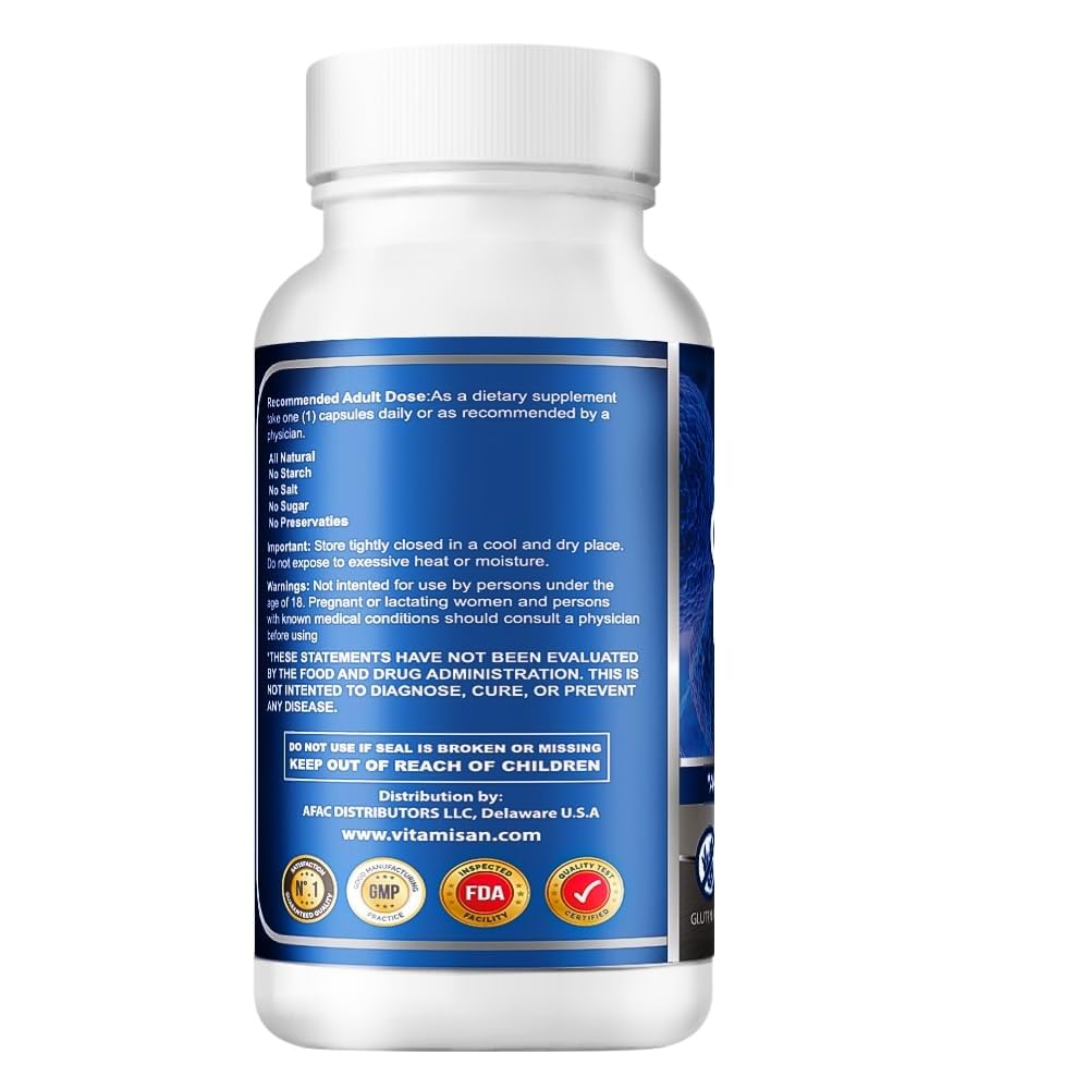 VITAMISAN 4 Celulas Madres Stemcells AFA Blue-Green Algae Aphanizomenon Flos-aquae Anti-Aging, 60 Capsules