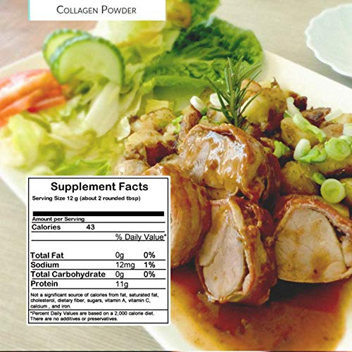 Chicken Bone Broth Powder Organic Free Range Pure Protein Non-Gelling Type, 16 Fl Oz