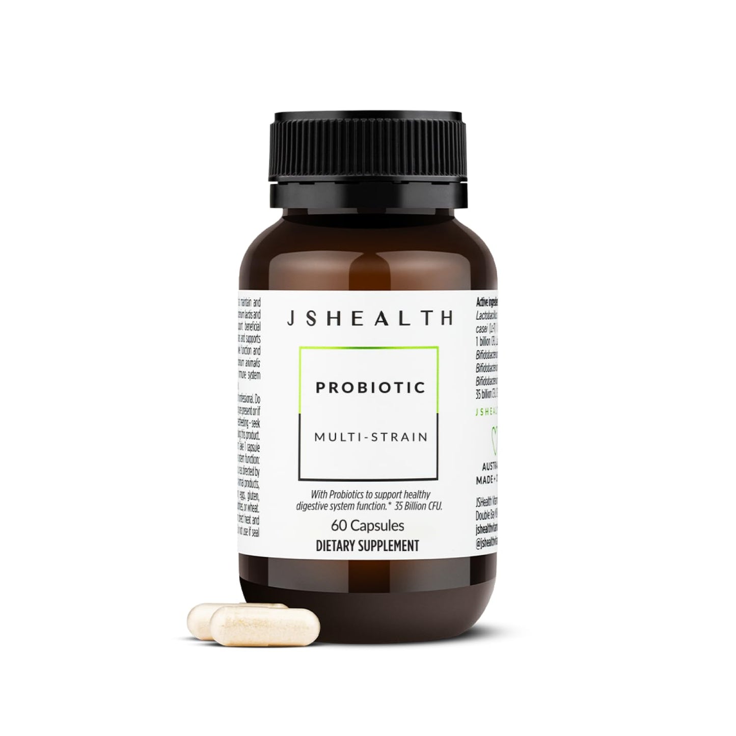JSHealth Gut Health and Immunity Formula Probiotics Capsule 60 Count