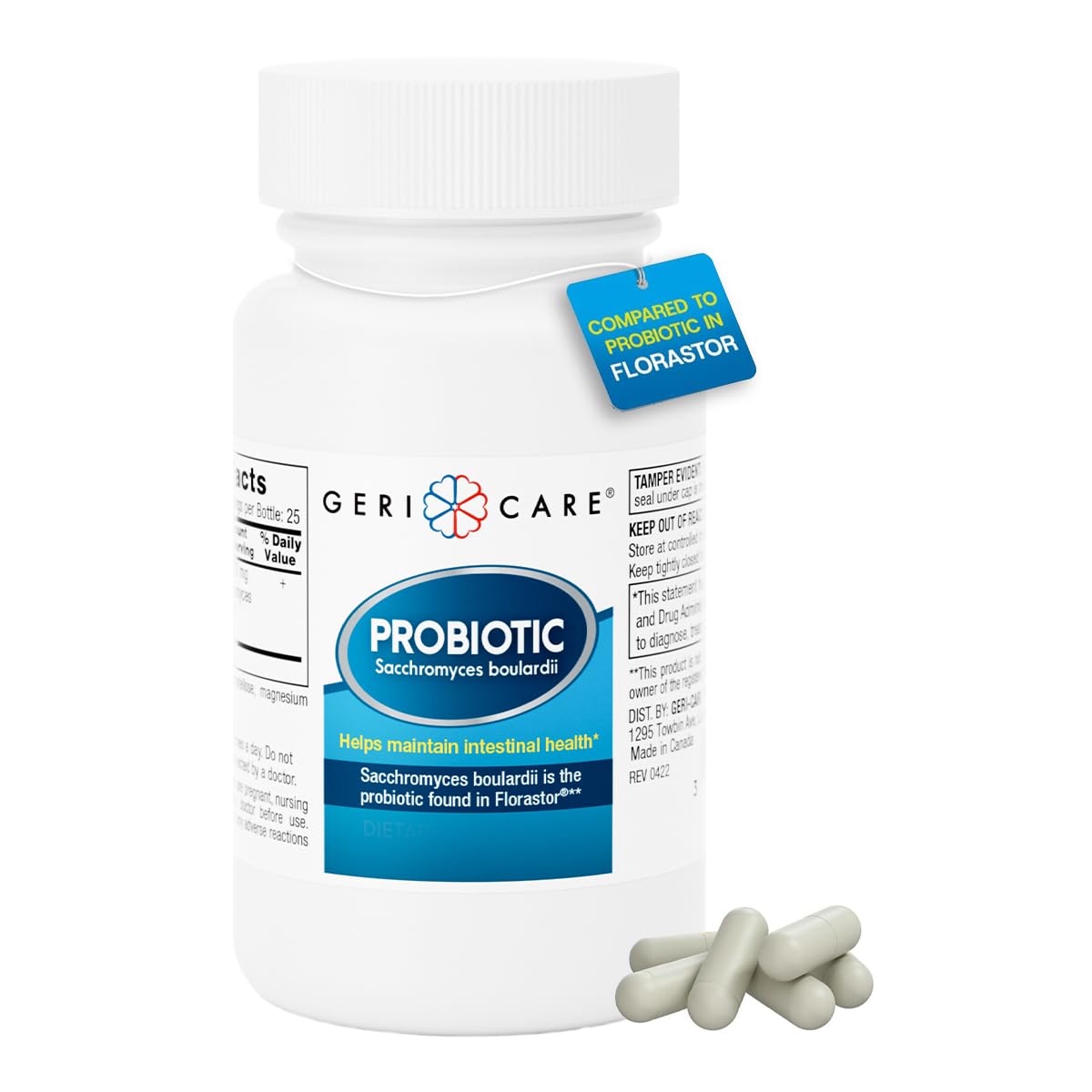 GeriCare Ultimate Probiotic and Digestive Health Supplement, 50 Capsules