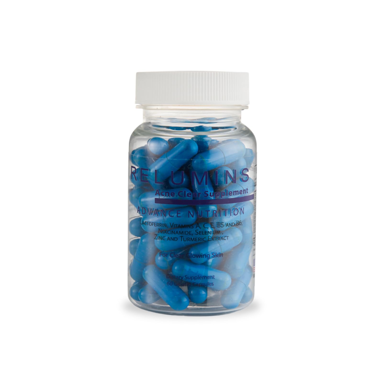 Relumins Oral Acne Pills for Clear Skin Capsules, 60 Capsules