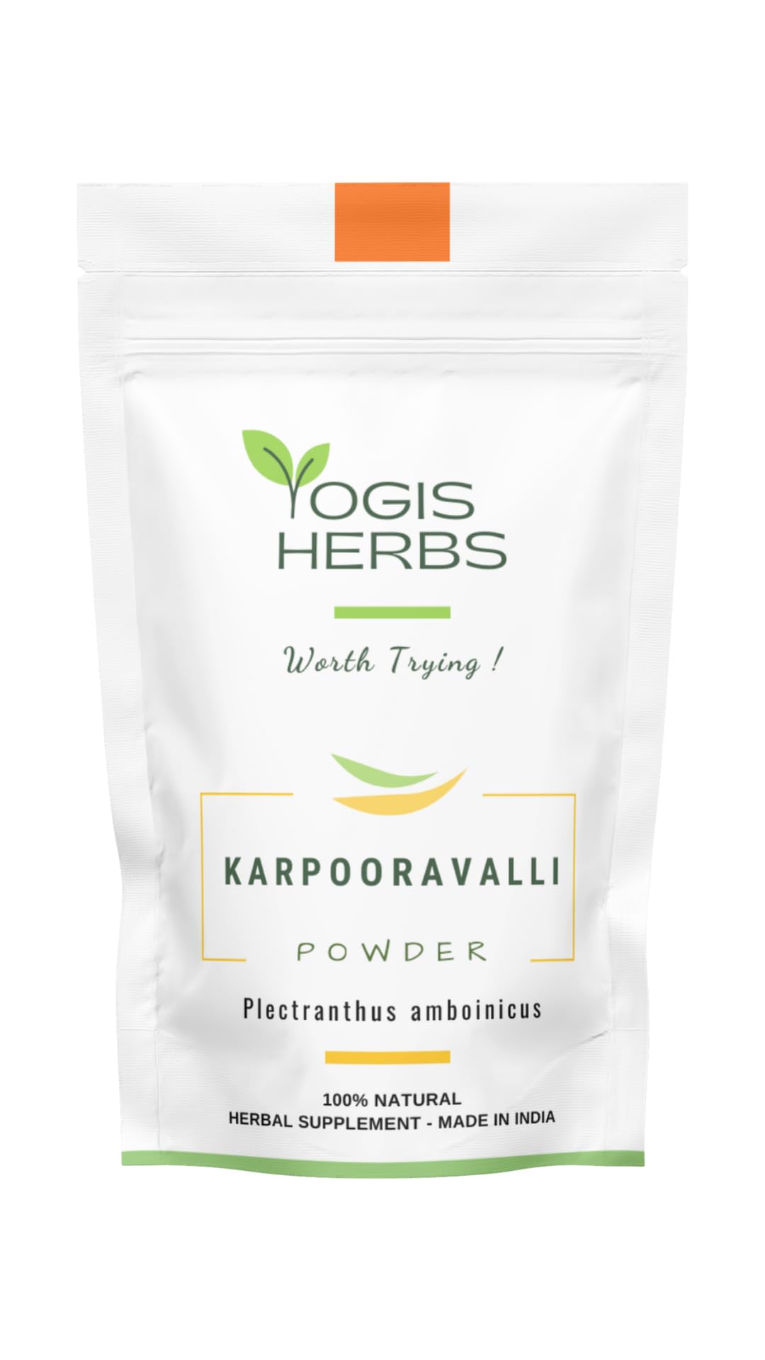 YOGIS HERBS Karpooravalli Herbal Powder, 16 Ounces