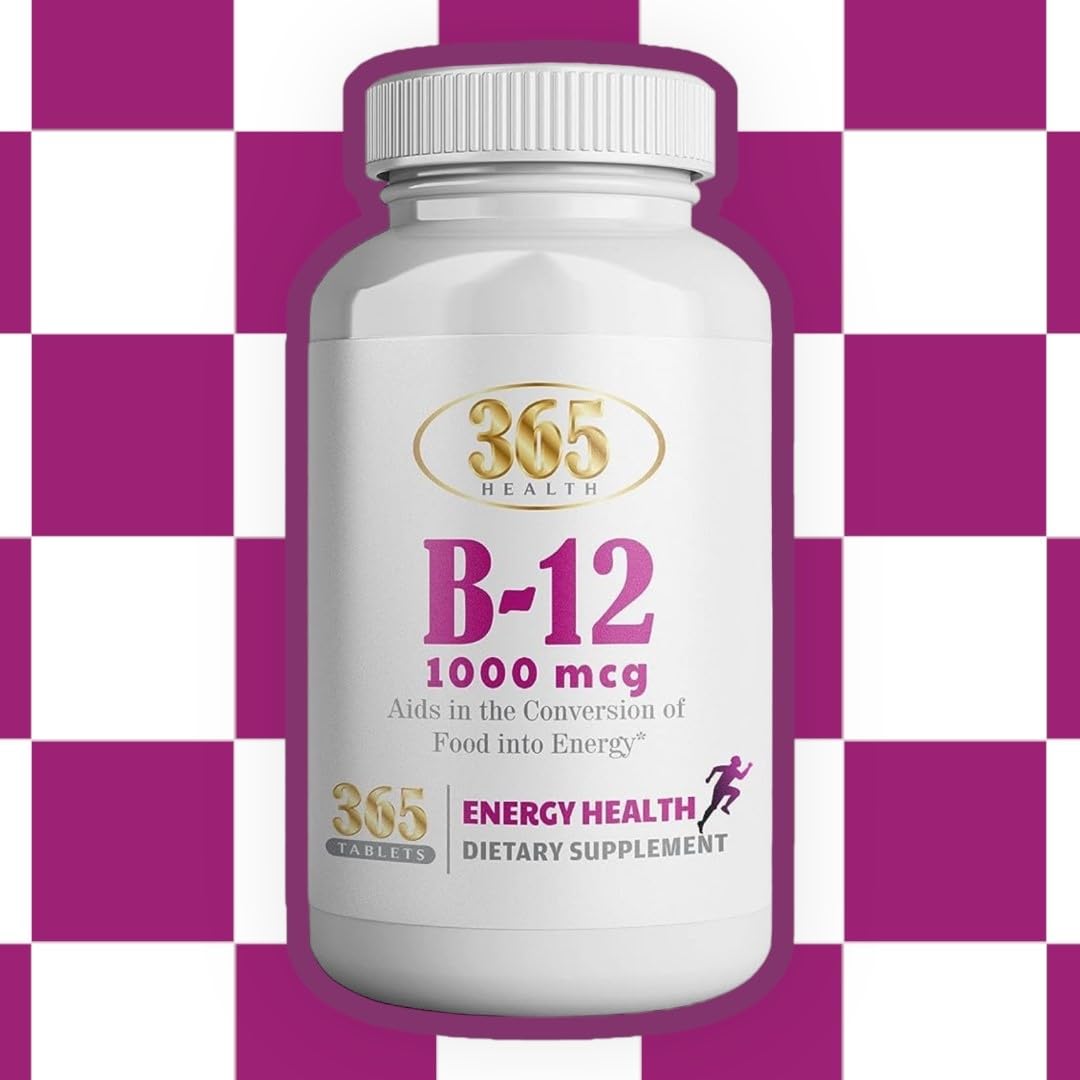 HEALTH LFE Vitamin B12 1000mcg Caplets 365 Count