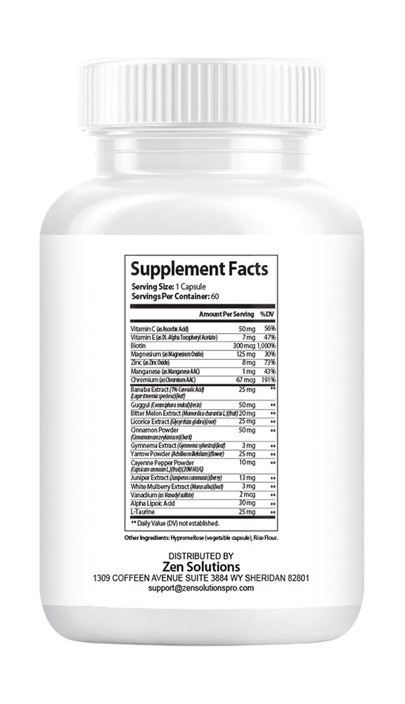 Nutradash Biosteady Blood Optimizer 120 Capsules