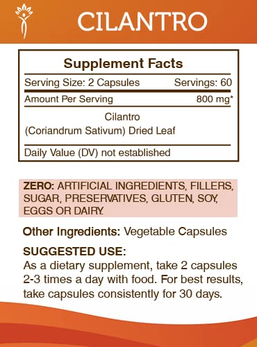 Secrets of the Tribe Cilantro 120 Capsules