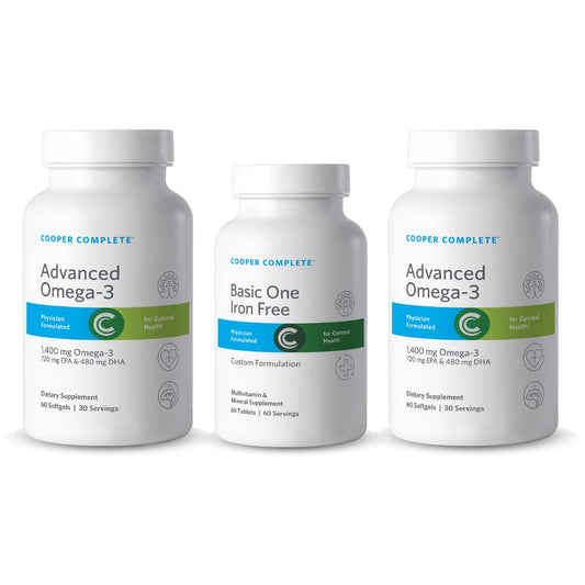 Cooper Complete Basic One Multivitamin Iron Free + Omega-3 60 Tablets