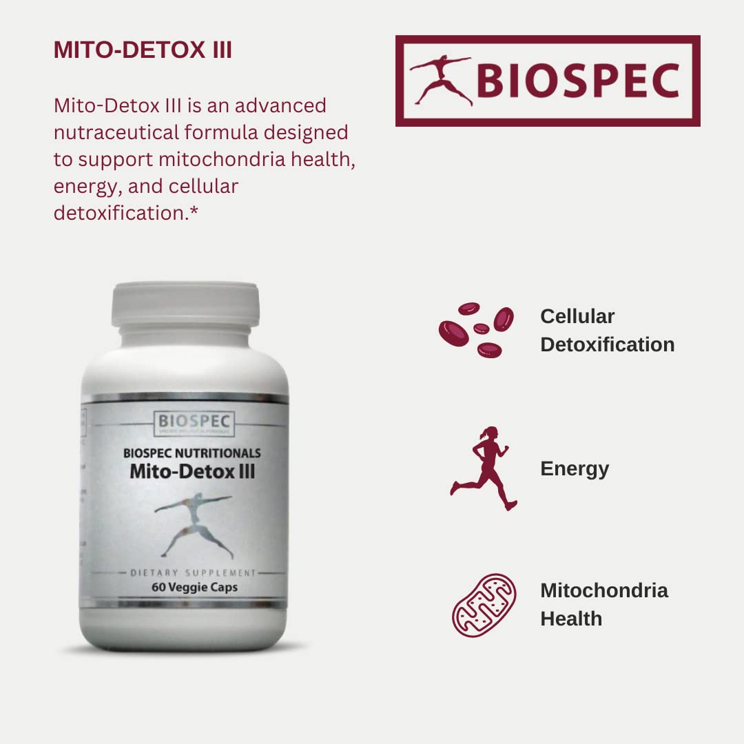 BIOSPEC NUTRITIONALS Mito-Detox III Capsules 120 Count