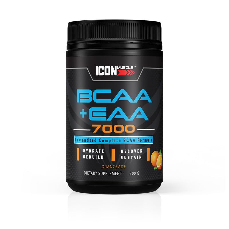 Icon Muscle BCAA + EAA Essential Amino Acids Powder, 30 Servings