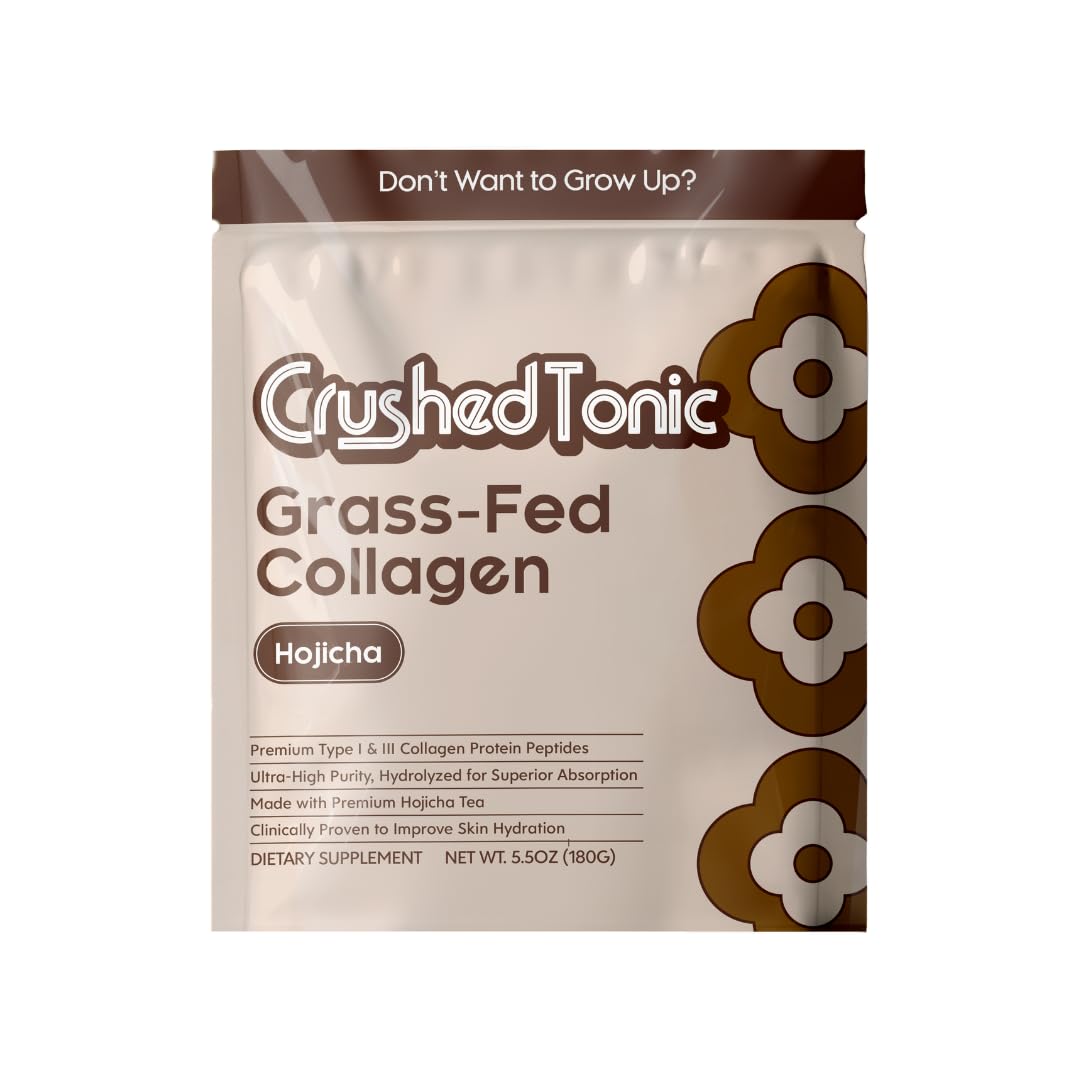 Crushed Tonic Korean Beauty Collagen Powder Hojicha 5.29 oz