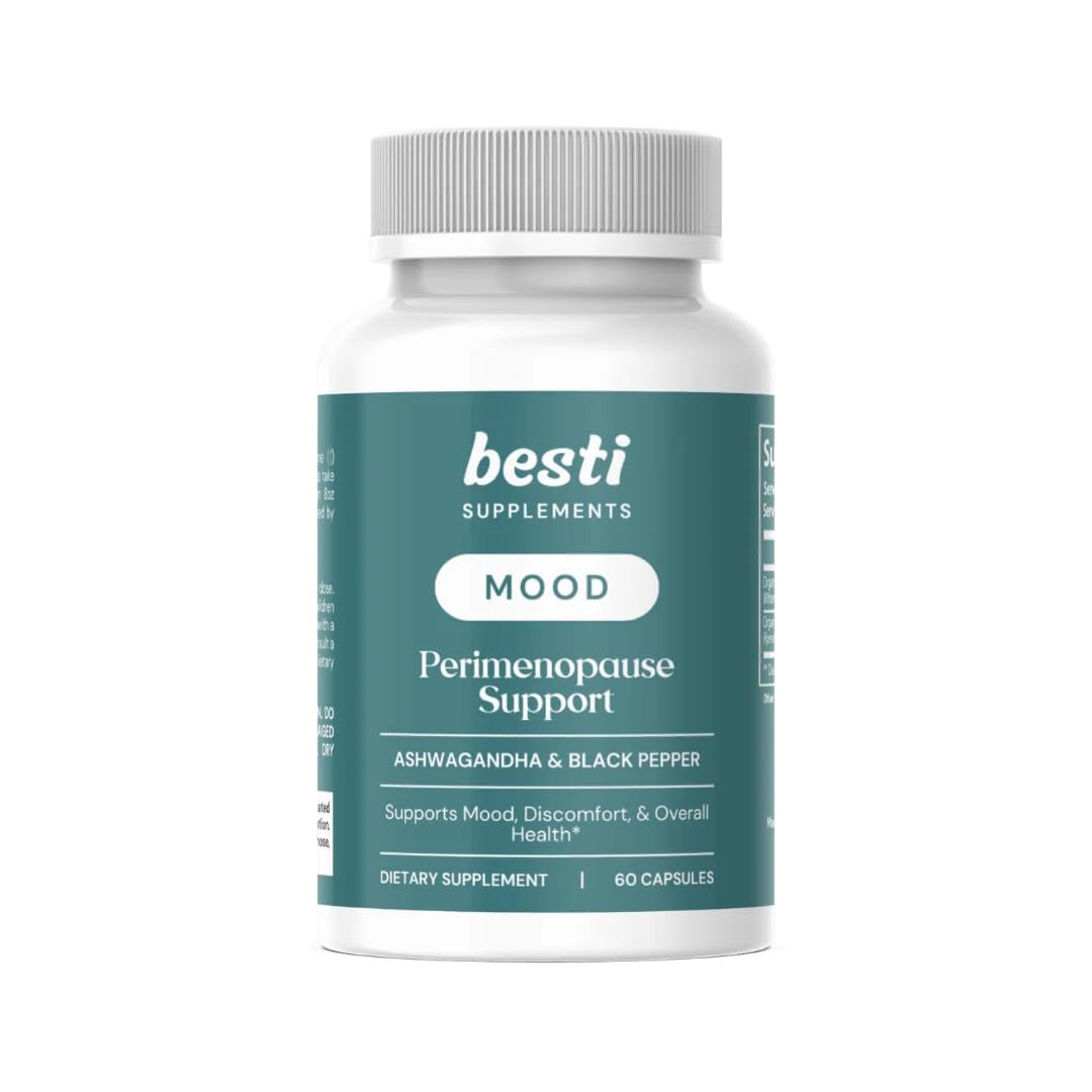 Besti Mood – Perimenopause Support with Organic Ashwagandha, 60 Capsules