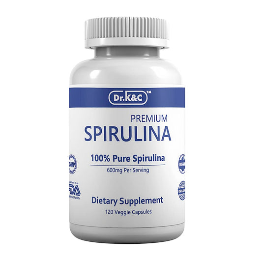 Dr.K&C Organic Spirulina Superfood Supplement Capsules 120