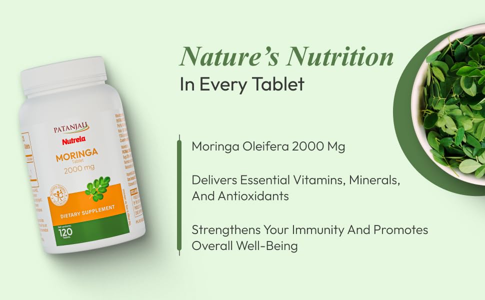 Patanjali Nutrela Moringa 2000mg Tablets 1