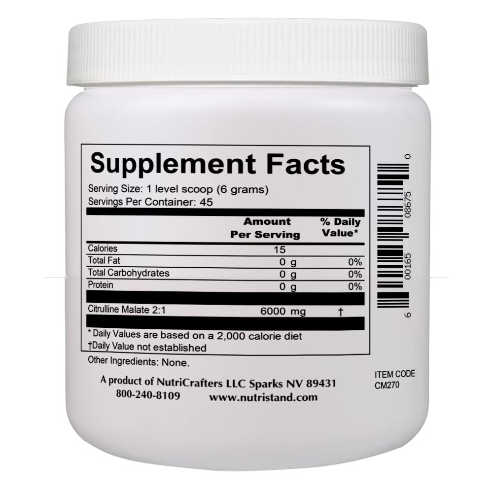 NutriStand Citrulline Malate Powder, 9.52 oz