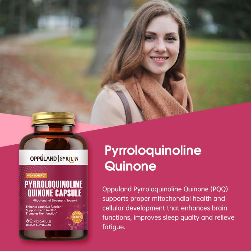oppuland Pyrroloquinoline Quinone-PQQ Supplement 20 mg Capsule 60 Capsules