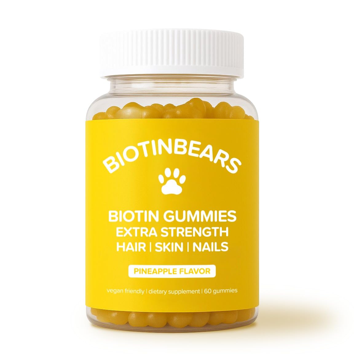 Curvy Body Bears BiotinBears Extra Strength Biotin Gummies, 60 Gummies