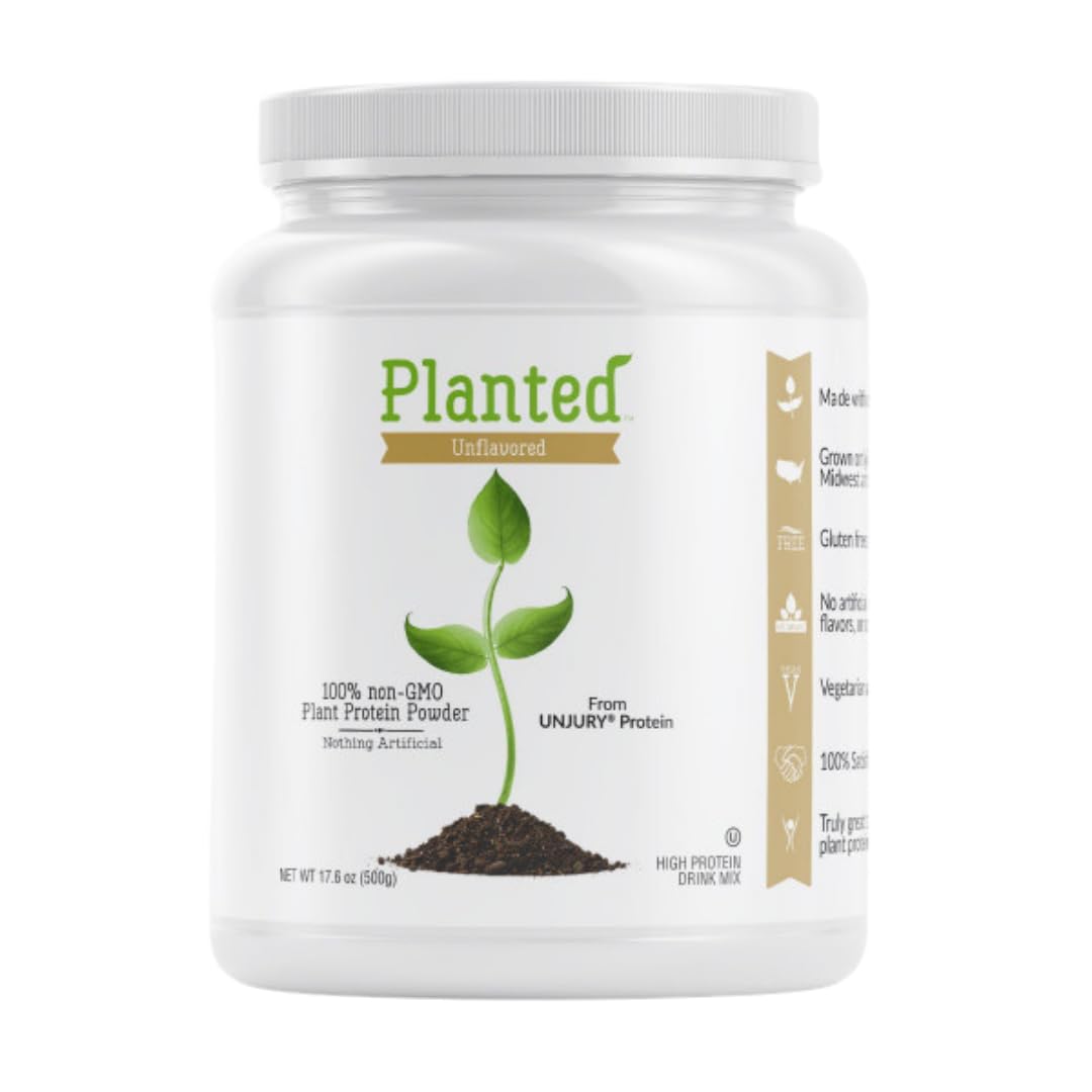 Unjury Planted Vegan Pea Protein Powder 17.6 oz