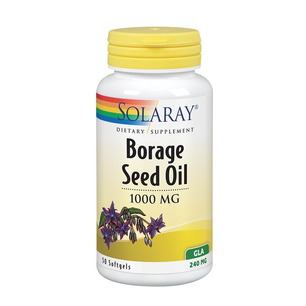 SOLARAY Borage Oil Seed Softgel, 50 Count