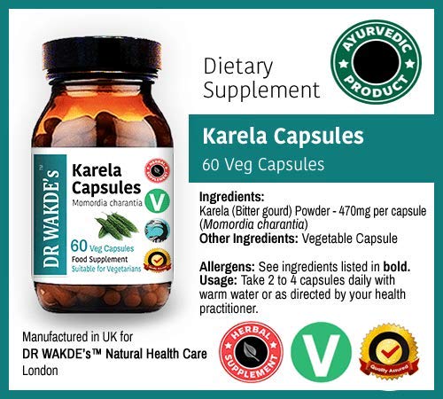 DR WAKDE'S Karela Capsules 60 Veg Caps