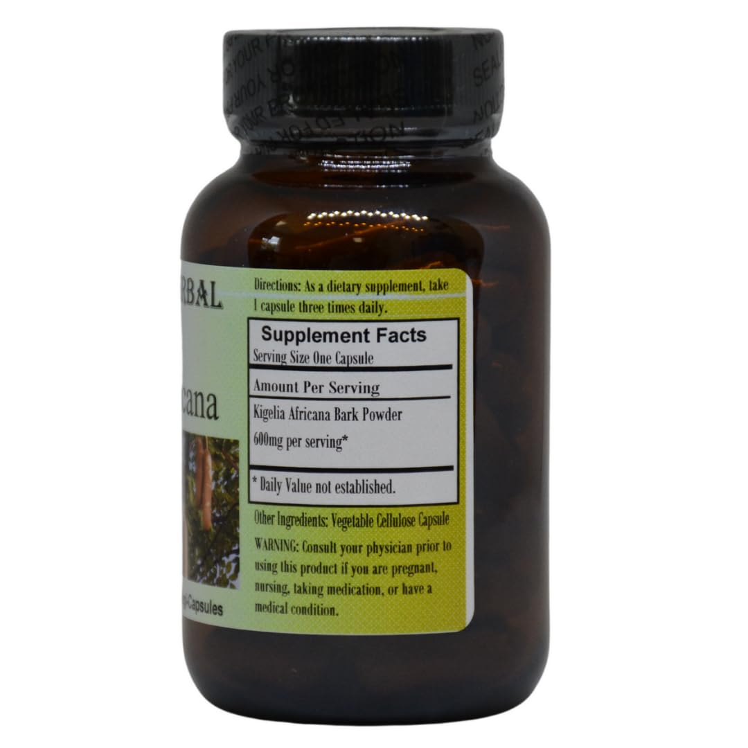 Barlowe's Herbal Elixirs Kigelia Africana 600 mg Capsule 60 Capsules