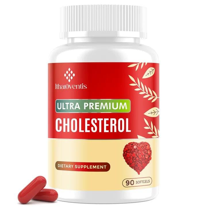 Itharoventis Cholesterol Lowering Supplements with Red Yeast Rice Softgels 90 Count