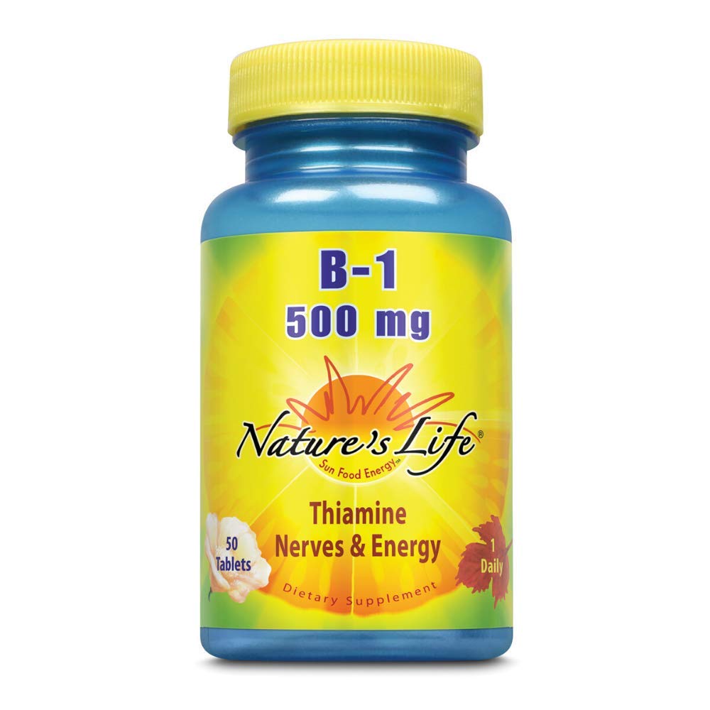 Nature's Life Vitamin B-1 500 mg Tablet 50 Tablets